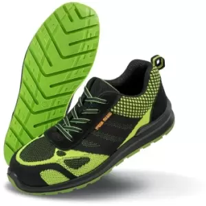 Image of Result Work-Guard Mens Hicks Safety Trainers (12 UK) (Neon Green/Black) - Neon Green/Black