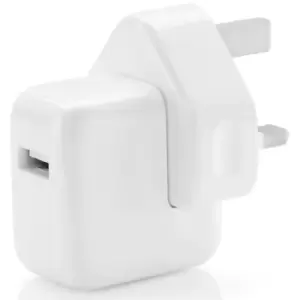 Image of Apple Genuine USB Charging Plug Pristine - White - 12w