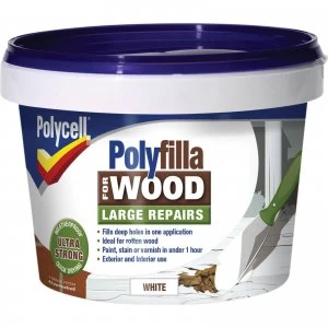 image of Polycell Polyfilla 2 Part Wood Filler White 500g