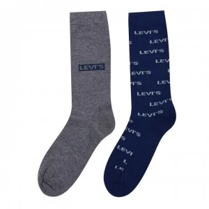 image of Levis 2 Pack of Socks - Blue