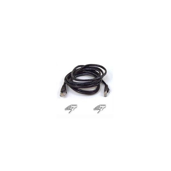 image of Belkin Cat5e Snagless UTP Patch Transmission Network Cable Black 3m