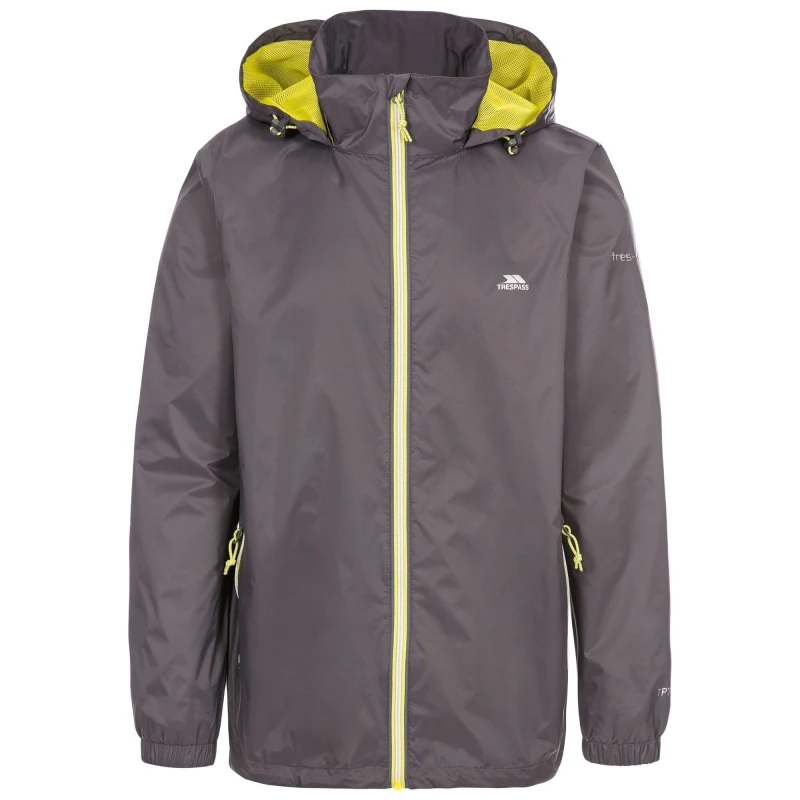Image of Trespass Trespass Men Briar Waterproof Jacket in Dark Grey Size: X-Small Dark Grey XS Male 5063527717924