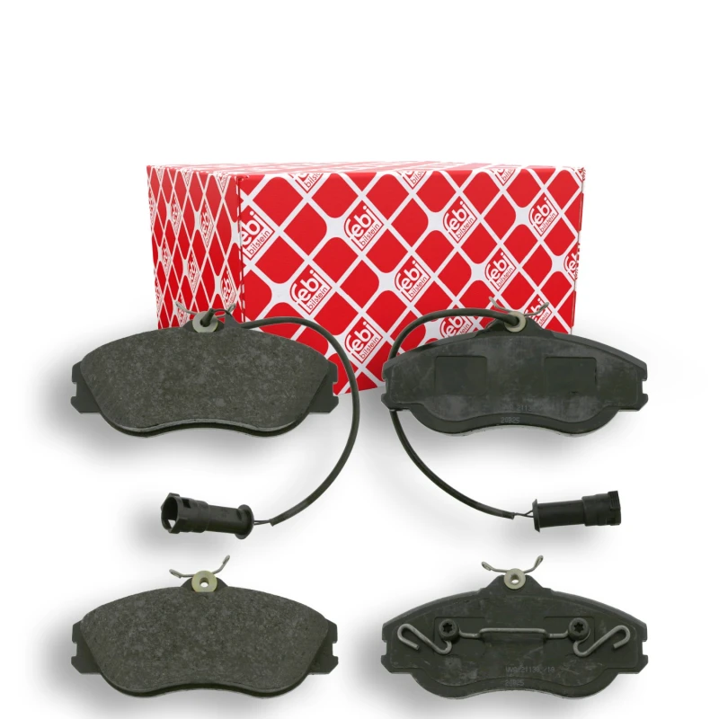 Image of FEBI BILSTEIN 16062 Brake pad set Front Axle, incl. wear warning contact Brake Pad Set,disc brake (402)