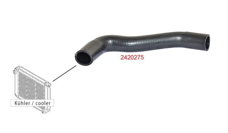 Image of Radiator hose METZGER 2420275