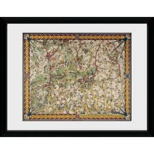 Image of Transport For London Map 4 12" x 16" Framed Collector Print