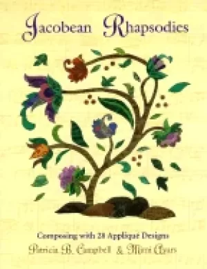 Image of jacobean rhapsodies composing with 28 applique designs