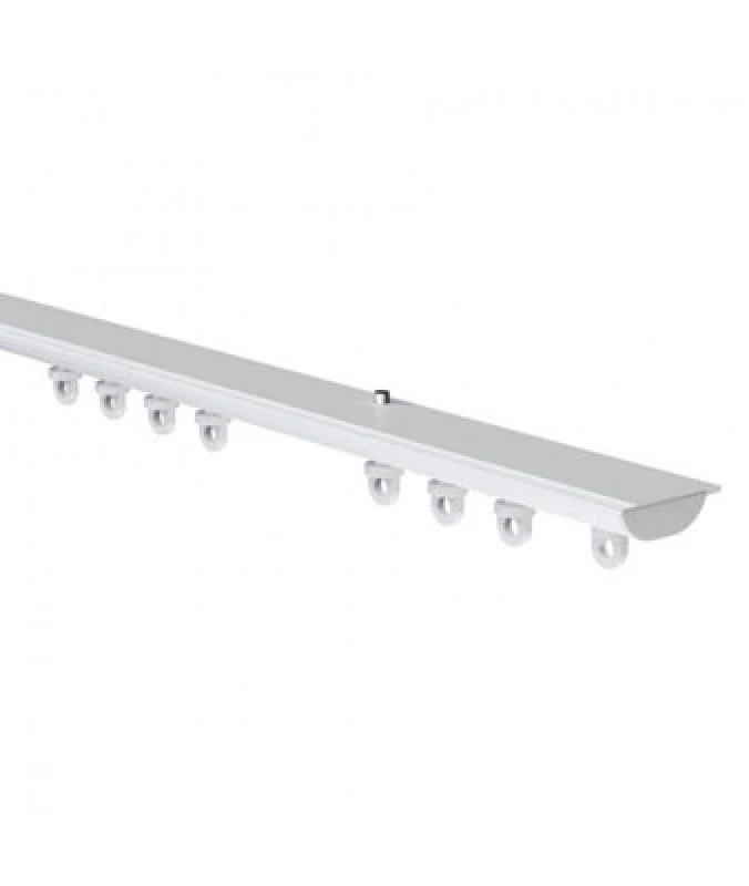 Image of White Hidden Ceiling Fix Aluminium Curtain Hanging Track 280Cm
