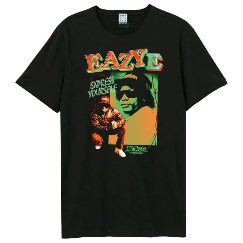 Image of Amplified Amplified Men Ruthless Rrds Eazy-E T-Shirt in Black Size: X-Small Black XS Male 5063852069392