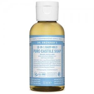 Image of Dr. Bronner's Baby-Mild (bekvapis) ekologiskas skystas muilas 60ml