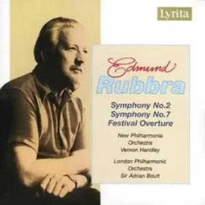 Image of Edmund Rubbra - Symphony No. 2, Festival Overture (Boult, Handley, Lpo) CD Album - Used