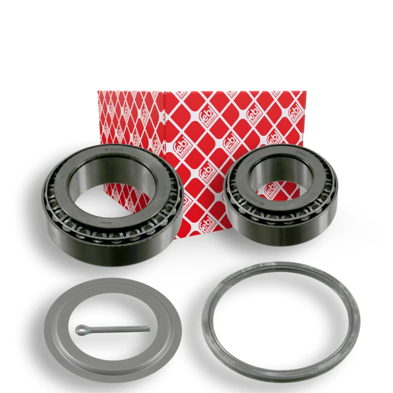 Image of FEBI BILSTEIN 15690 Wheel bearing kit Rear Axle Right, with shaft seal Wheel Bearing Kit (654)