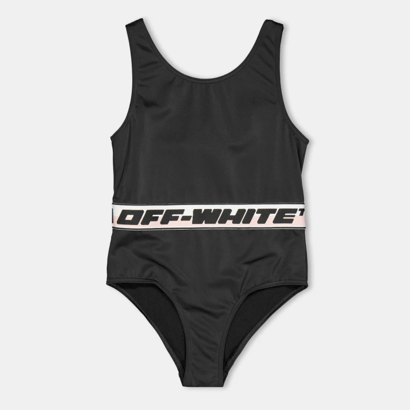 Image of Off White Kids One Piece Swimsuit Black female 8Y