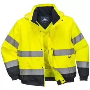 Image of Portwest C468YERXXL - sz 2XL HI-Vis 2-in-1 Jacket - Yellow - Yellow