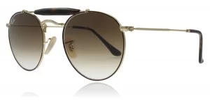 image of Ray-Ban RB3747 Sunglasses Gold / Brown Shaded 900851 50mm