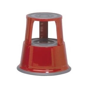 image of 5 Star Spring loaded Mobile Step Stool Red