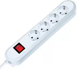 image of Bachmann 381.230K power extension 1.5 m 4 AC outlet(s) White