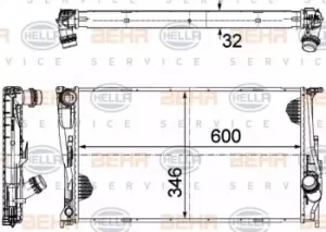 image of Radiator Heat Exchanger 8MK376754-004 by BEHR