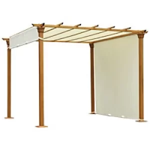 image of OutSunny Gazebo Beige 2200 x 2950 x 2950 mm