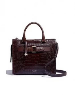 image of Radley Agnes Street Faux Croc Medium Zip Top Multiway Tote Bag