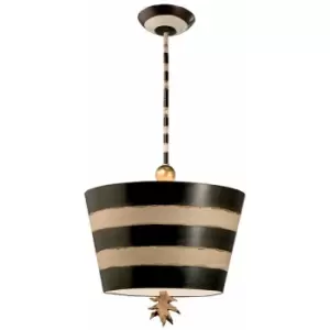 Image of Loops - 1 Bulb Ceiling Pendant Light Fitting Black and White LED E27 100W Bulb