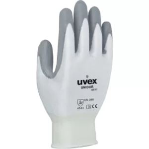 Image of Cut Resistant Gloves, Pu Coated, Grey/White, Size 9