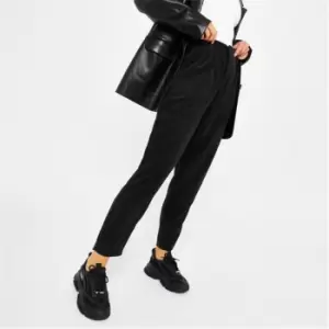 I Saw It First Corduroy High Waisted Trousers - Black