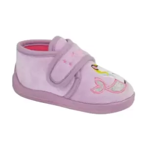 image of Sleepers Girls Mystique Unicorn Slippers (4 UK Child) (Lilac)