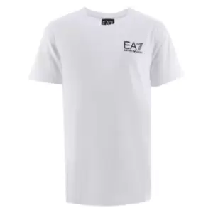 image of EA7 Kids White Logo T-Shirt