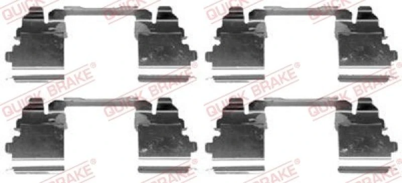 Image of QUICK BRAKE Brake pad fitting kit QUICK BRAKE 109-1768