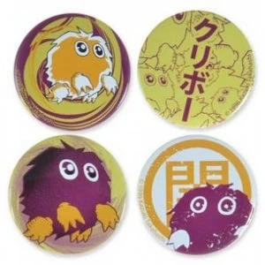 image of Yu Gi Oh Kuriboh 4 Piece Pin Set