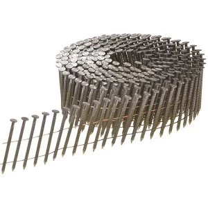 Image of Bostitch Bright Ring Shank Coil Nails 2.1 x 25mm (Pack 31,500)