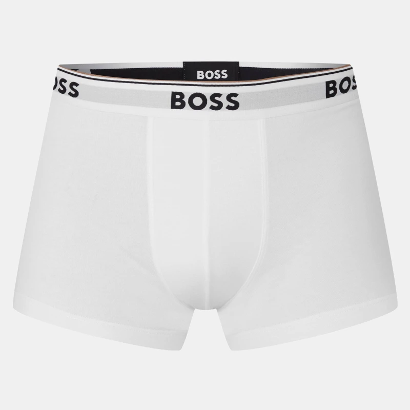Image of Boss 3 Pack Power Boxer Shorts - White White XL