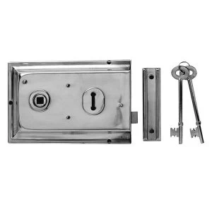 Yale Locks P334 Rim Lock Grey Finish 156 x 104mm Visi