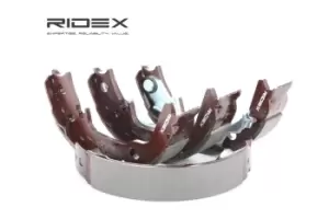 Image of RIDEX Brake Shoes HYUNDAI,KIA 70B0138 583501CA00,583501JA30,583502BA00 Brake Shoe Set,Brake Lining 5835038A00,5835038A20,5835038A30,5835039A00
