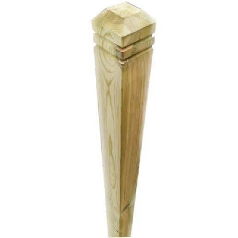 Image of Snowdon Timber Treated Chamfered Decking Newel Post (H) 1.25M (W) 82mm 4 Pack