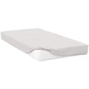 Image of Belledorm 200 Thread Count Egyptian Cotton Deep Fitted Sheet (Single) (Ivory) - Ivory