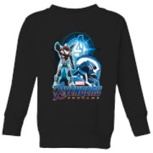Image of Avengers: Endgame War Machine Suit Kids Sweatshirt - Black - 11-12 Years