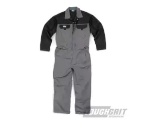 image of Tough Grit 535795 Zip-Front Coverall Charcoal XXL