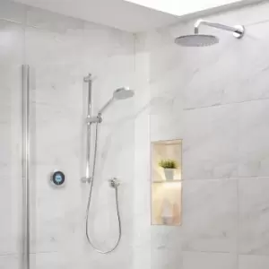 image of Aqualisa Showers - Aqualisa Optic Q Smart Shower Concealed Adjustable Head Fixed Wall Head Chrome