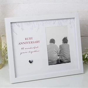 image of 4" x 6" - Amore By Juliana Anniversary Photo Frame - 40