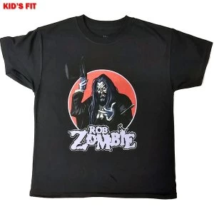 image of Rob Zombie - Magician Kids 11 - 12 Years T-Shirt - Black