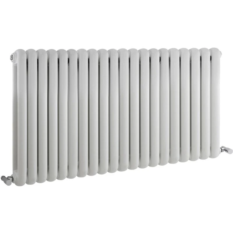 Image of HUDSON REED Hudson Reed - Salvia Double Designer Horizontal Radiator 635mm h x 1210mm w - White HSA003