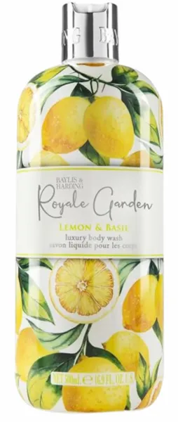 image of Baylis & Harding Royale Garden Lemon & Basil Luxury Body Wash 500ml