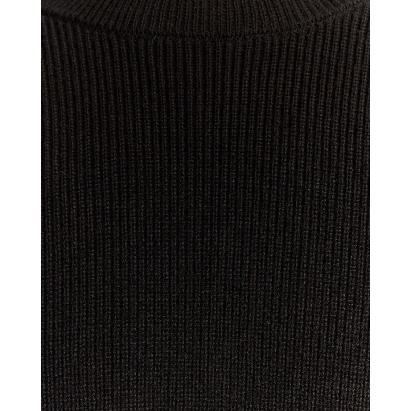 Image of Lyle and Scott Mens Rib Crew Neck Jumper Black Ice male 2XL