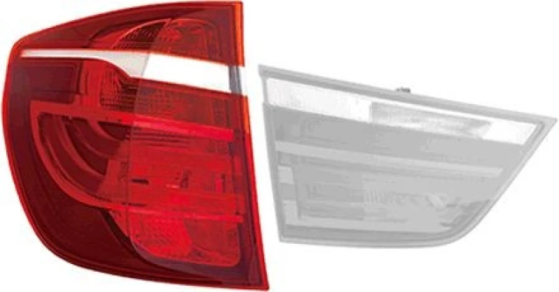 Image of VAN WEZEL 0682931 Rear light Outer section, without bulb holder, Left Combination Rearlight (391)