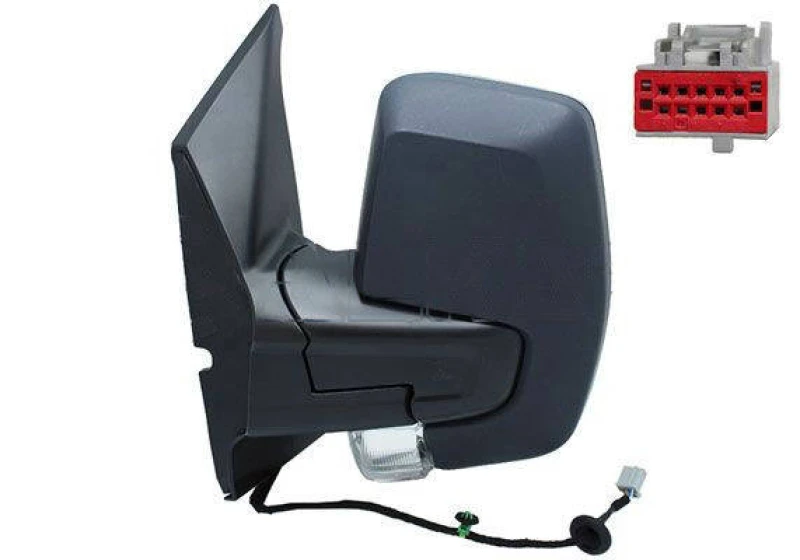 Image of ALKAR 9261832 Wing mirror Left, Electric, Convex, primed Outside Mirror (50)