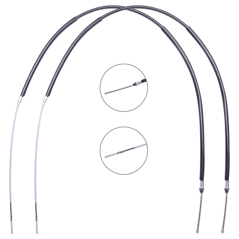 Image of RIDEX 124C1114 Brake Cable Left Rear, 1670/1122mm Cable,parking brake (124)
