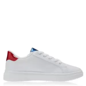 Image of Fabric Castel Ladies Trainers - White