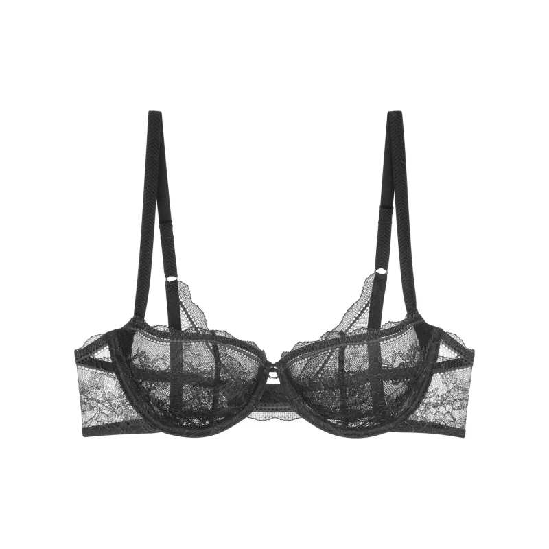 Image of Triumph Comfort Allure Balcony Bra Black Lace 34A