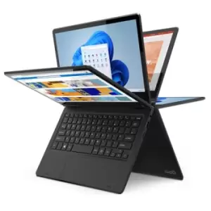 image of Geo Computers GEOFLEX 110 11.6 CEL4020 4GB 64GB TS Notebook 27.9cm (11") Touch Screen Intel Celeron LPDDR4-SDRAM eMMC 802.11a Windows 11 Home Black